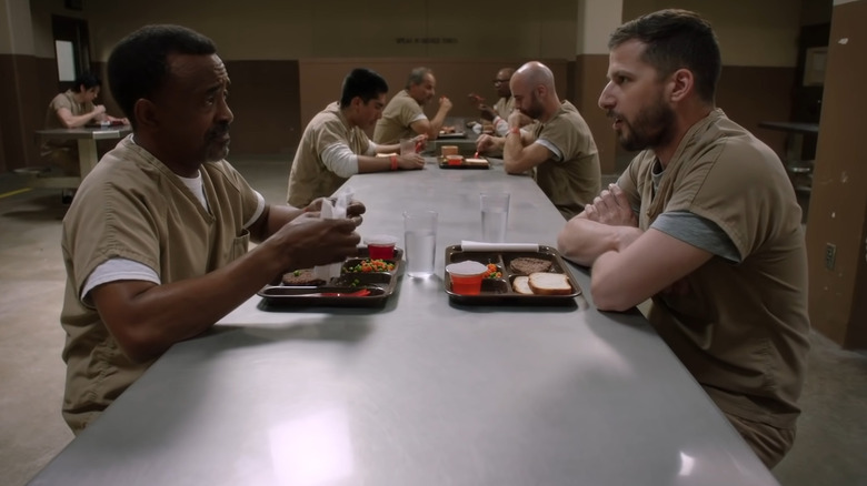 Tim Meadows and Andy Samberg jail cafeteria