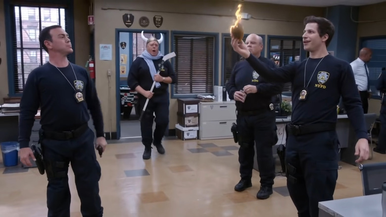 Jake Peralta firey bagel