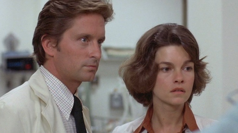 Michael Douglas and Geneviève Bujold