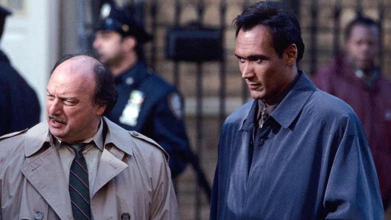 Dennis Franz and Jimmy Smitz on the street