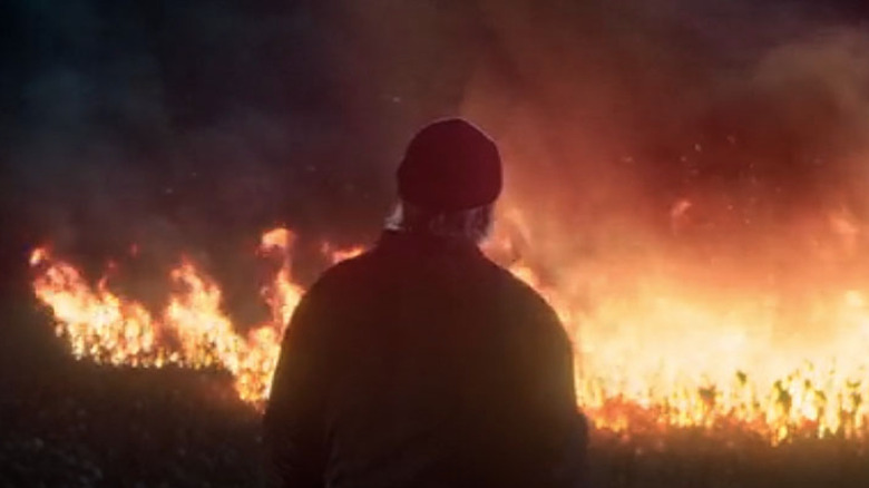 Harris Yulin burning poppy fields in "Ozark"