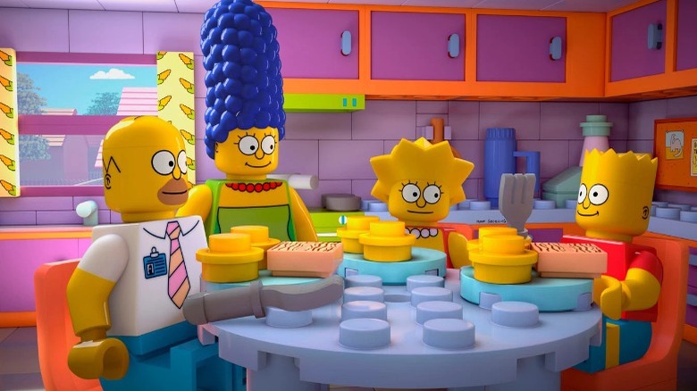 Simpsons family smiling Lego