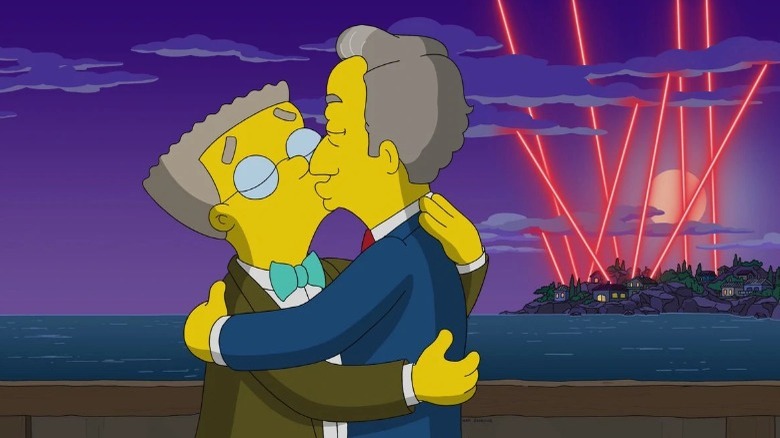 Waylon Smithers kissing