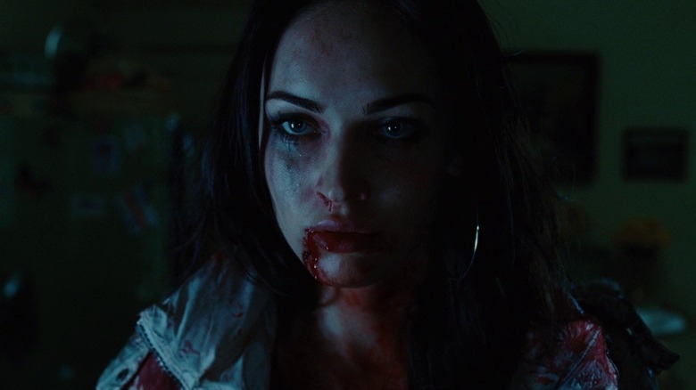 Megan Fox bloodied face