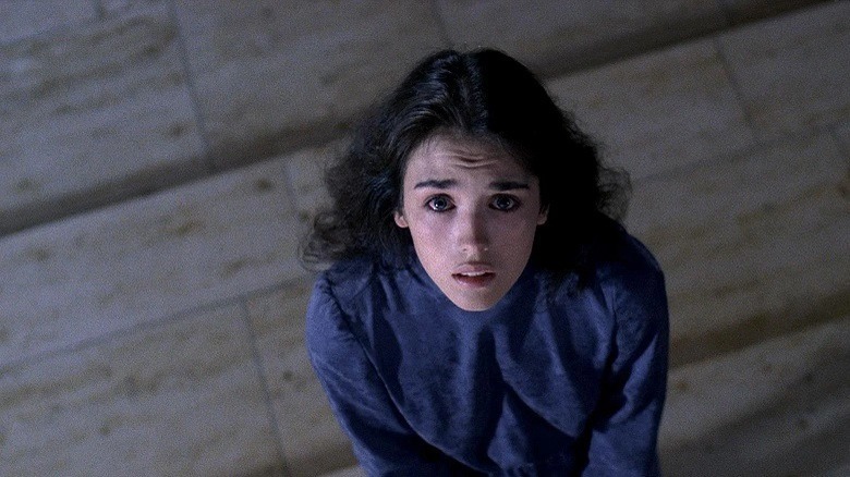 Isabelle Adjani looking up