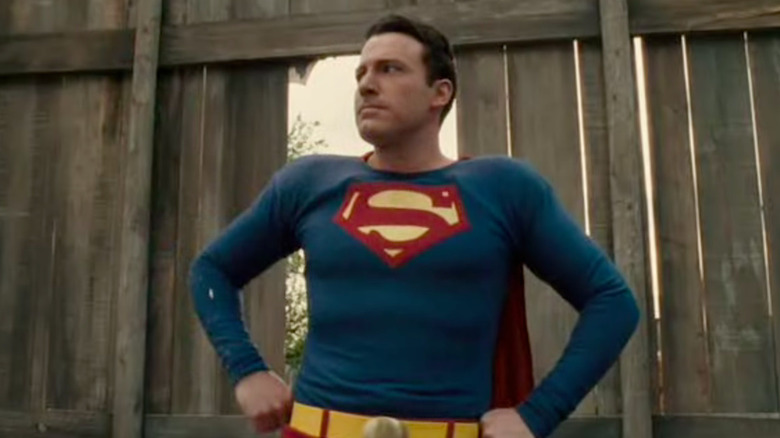 Ben Affleck wearing Superman costume