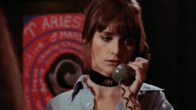 Margot Kidder as Barb on the telephone in Black Christmas.