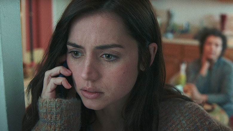 Ana de Armas on phone