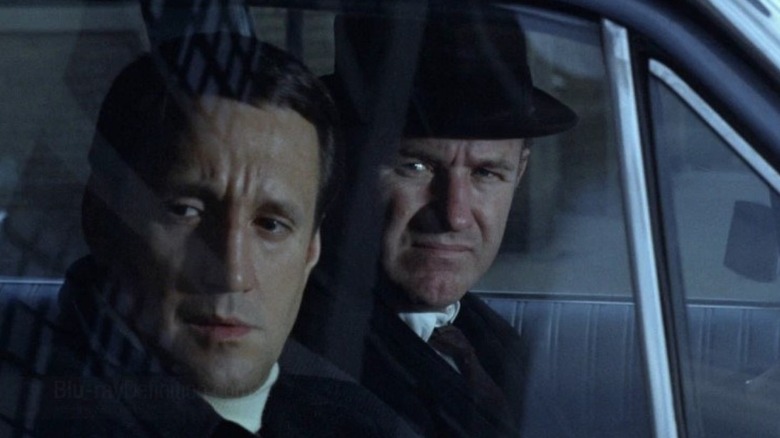 Gene Hackman and Roy Scheider on a stakeout