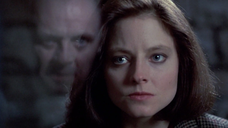 Jodie Foster and Anthony Hopkins in Silence of the Lambs