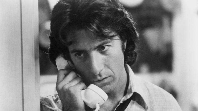 Dustin Hoffman on the phone