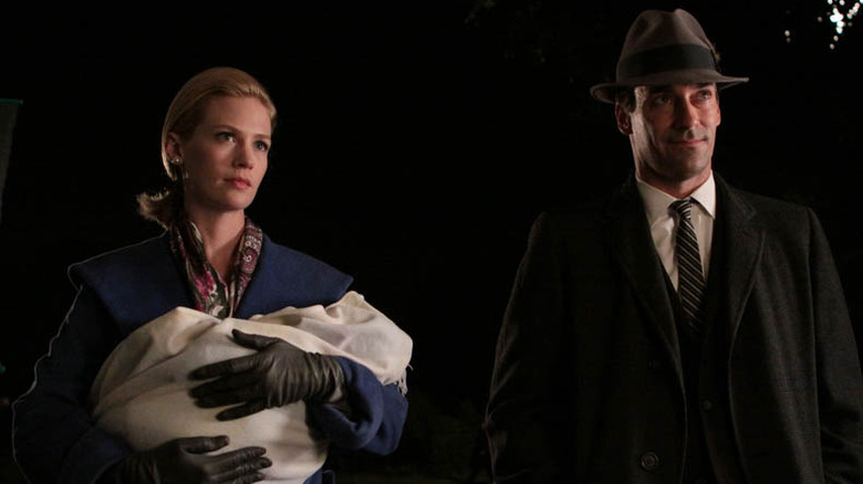 January Jones and Jon Hamm in Mad Men