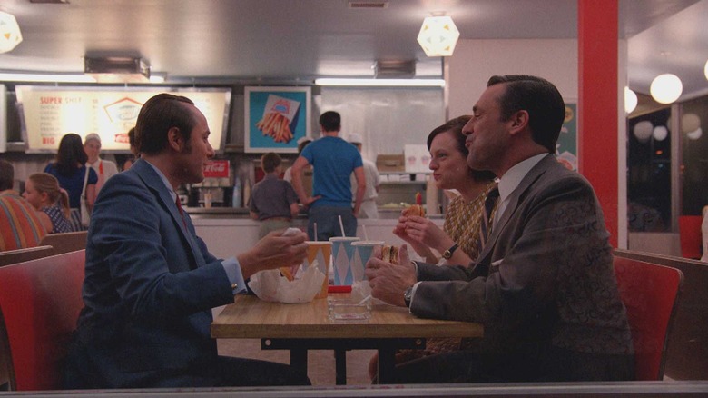 Vincent Kartheiser, Elisabeth Moss, and Jon Hamm in Mad Men 