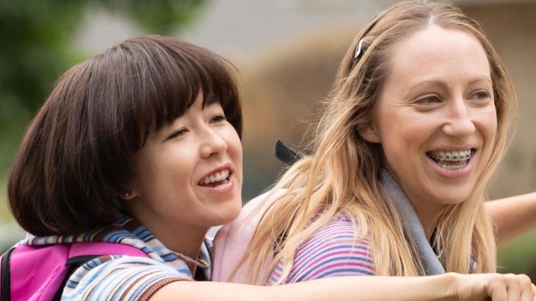 Maya Erskine and Anna Konkle smiling