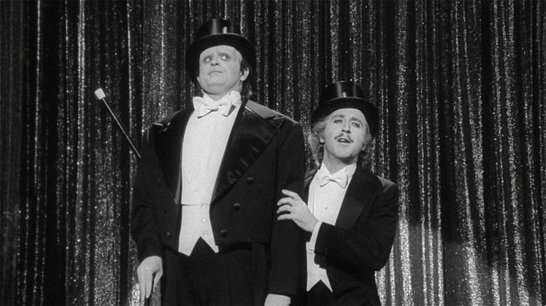 Peter Boyle and Gene Wilder in tuxedos