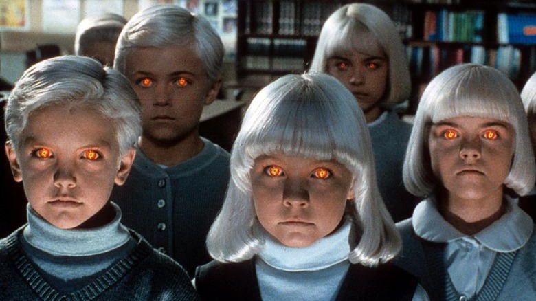 children with glowing eyes