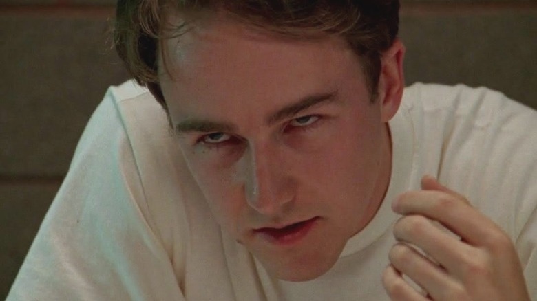 Edward Norton grimaces