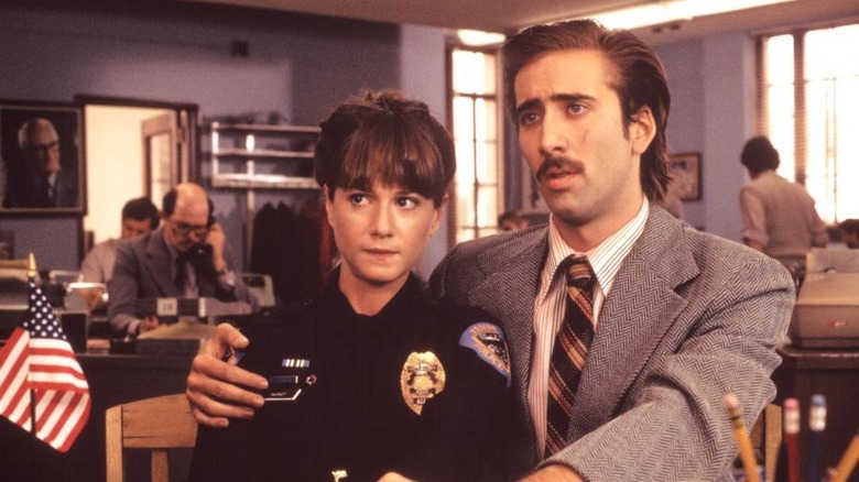 Holly Hunter and Nicolas Cage