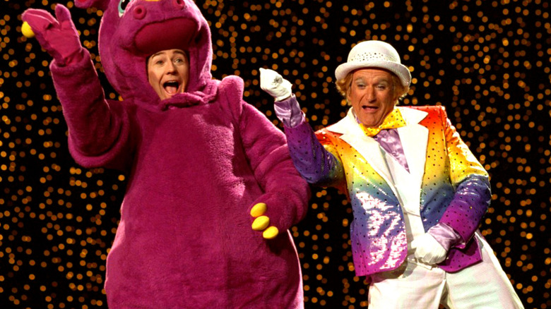 Edward Norton and Robin Williams in "Death To Smoochy" 