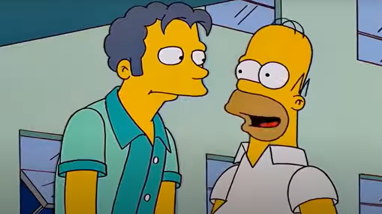 Homer talking to Moe