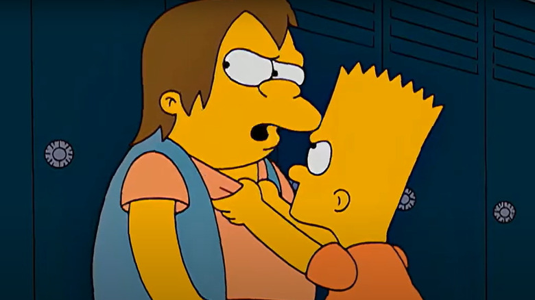 Bart hassling Nelson