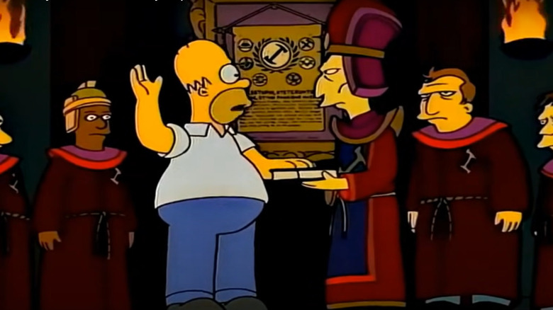 Homer joining the Stonecutters