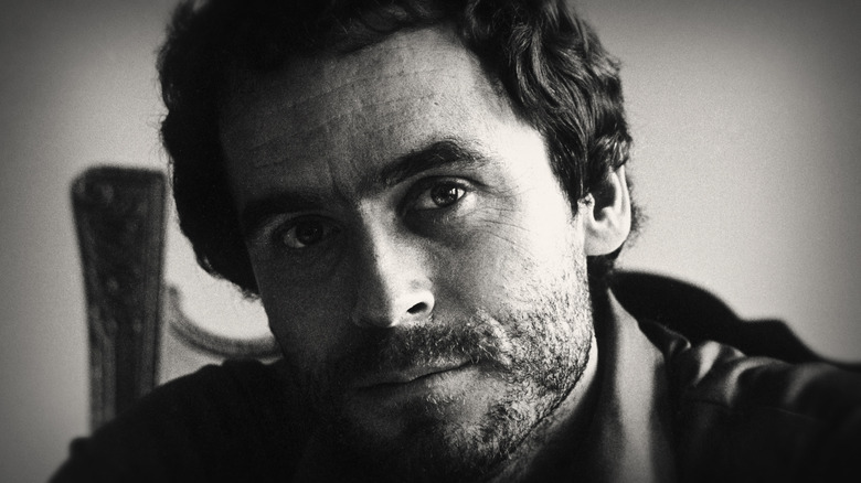 Production still of Ted Bundy in Conversations with a Killer: The Ted Bundy Tapes