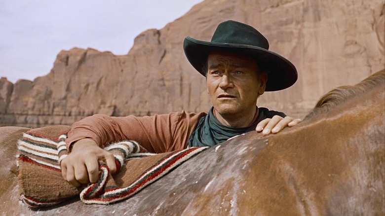 John Wayne stares off