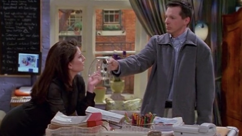 Megan Mullally, Sean Hayes coffee pot