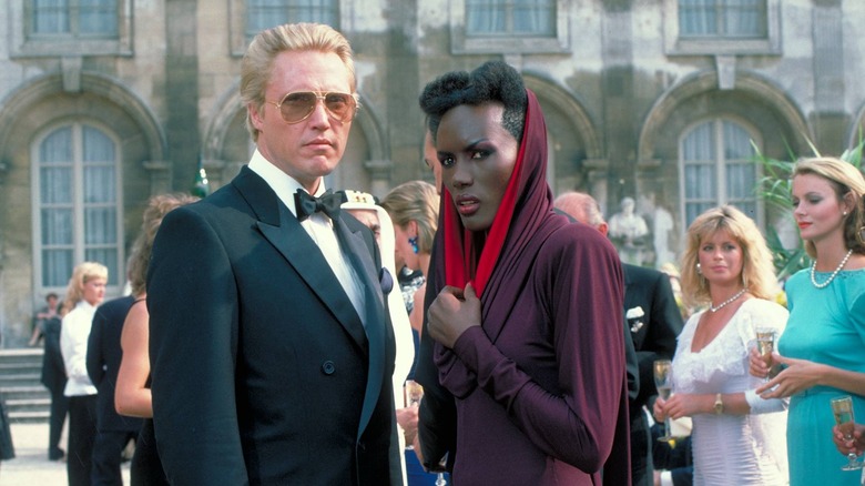 Christopher Walken and May Day dressed up