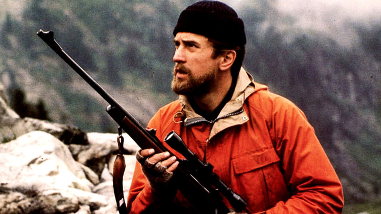 The Deer Hunter Robert De Niro in woods