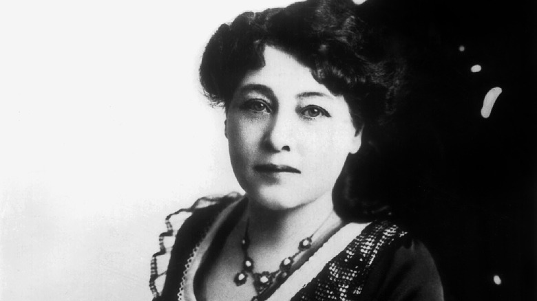 An old black and white photo of Alice Guy