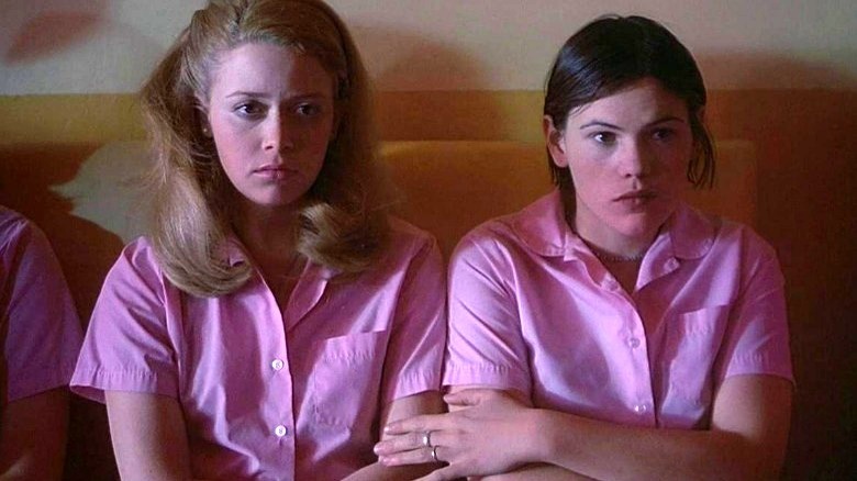 Natasha Lyonne and Clea Duvall in pink shirts