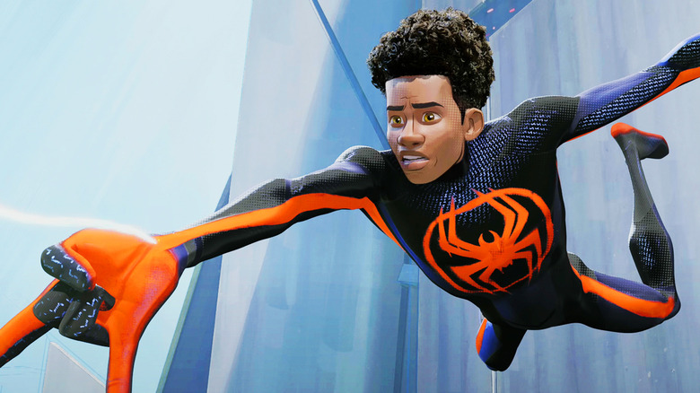 Miles Spider-man across the spider-verse