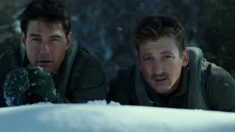 Tom Cruise and Miles Teller in Top Gun: Maverick