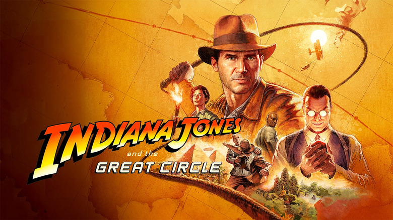 Indiana Jones and the Great Circle video game title art