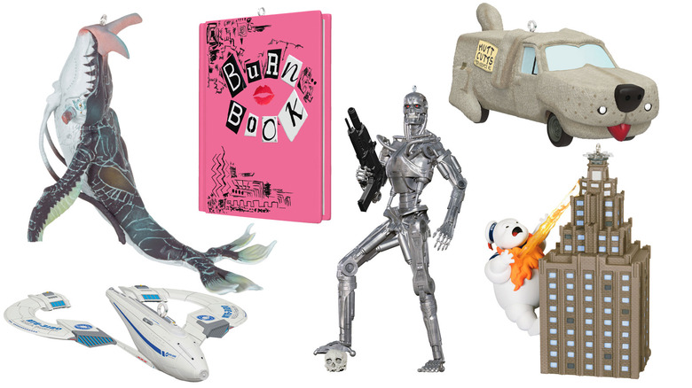 Hallmark Keepsake Ornaments for Avatar: The Way of Water, Galaxy Quest, Mean Girls, Terminator 2, Dumb & Dumber, and Ghostbusters