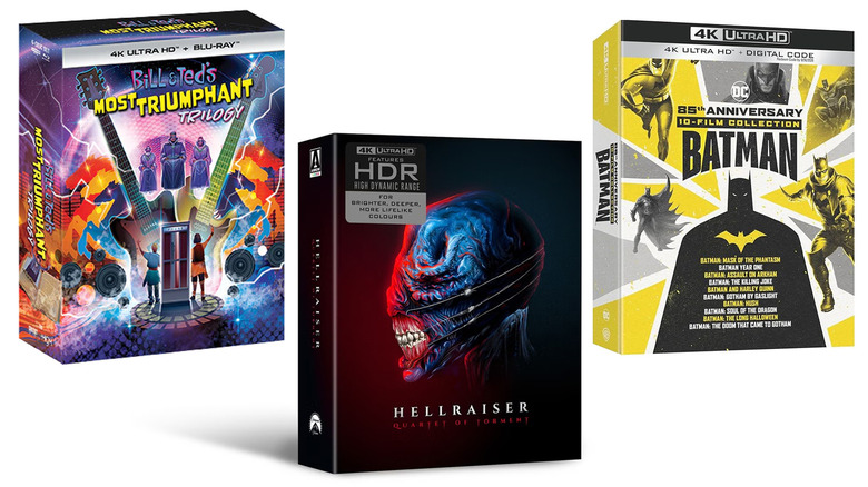 Bill & Ted's Most Triumphant Trilogy, Hellraiser Quartet of Tormet, Batman 85th Anniversary Animated Movie Collection