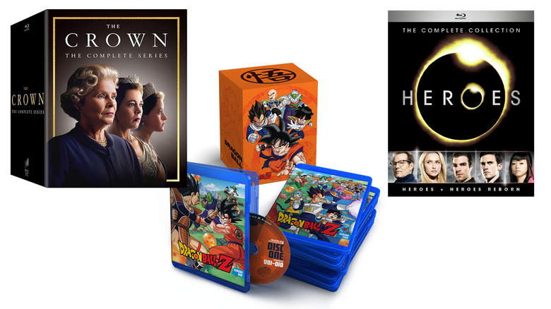 The Crown, Dragonball Z, Heroes complete box sets