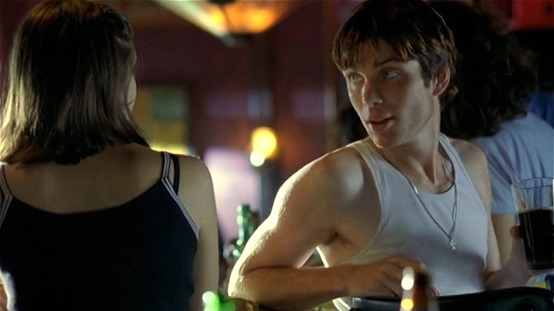 Cillian Murphy talking to girl at bar