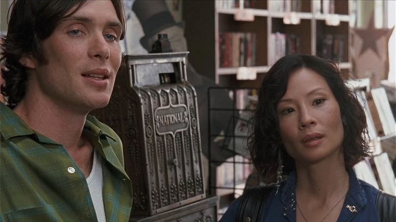 Murphy and Lucy Liu in video store