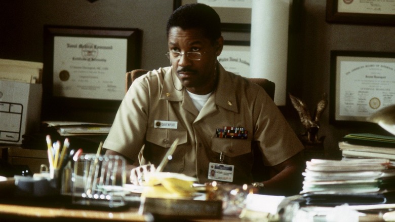 Denzel Washington in naval uniform Antwone Fisher