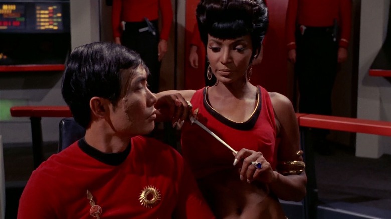 Uhura and mirror Sulu talk