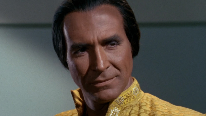 Khan Noonien Singh smirking