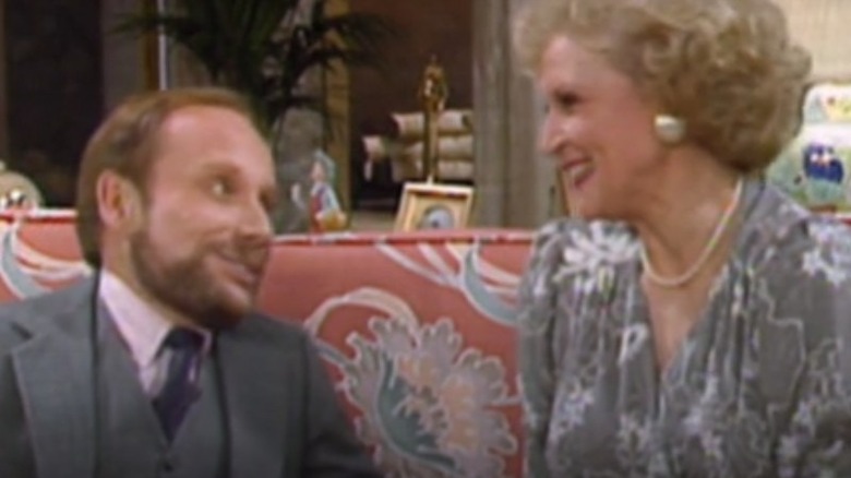 Brent Collins and Betty White smiling