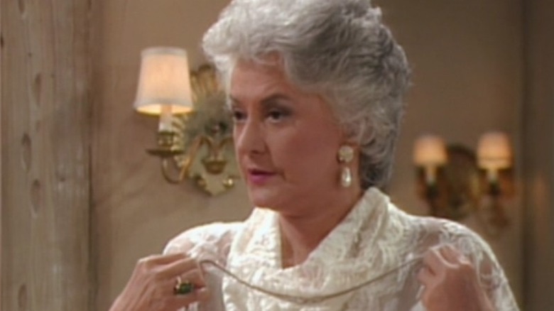 Bea Arthur looking serious