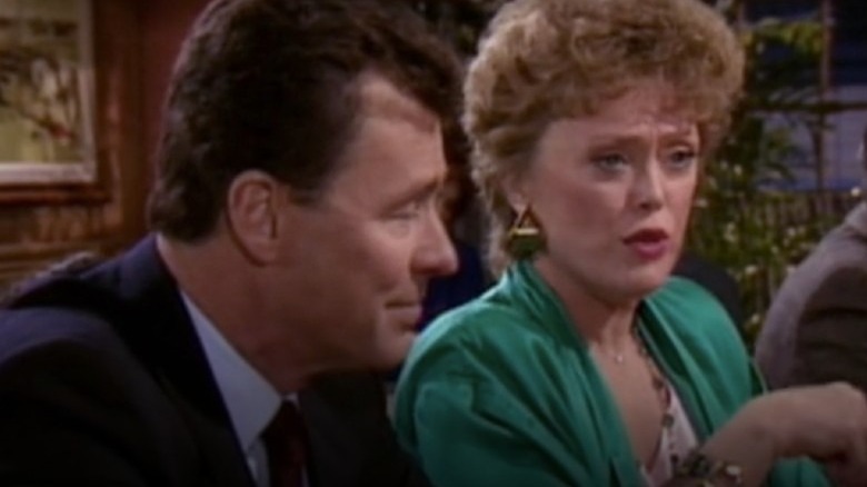 John Quinn and Rue McClanahan sitting 