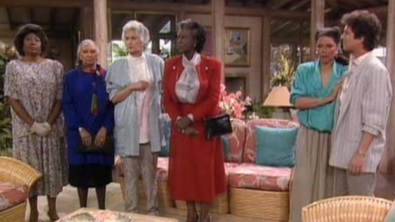 A tense scene from "The Golden Girls"