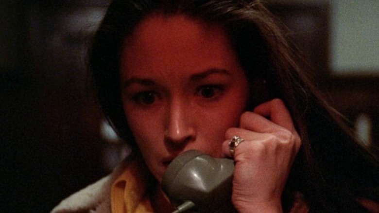 Olivia Hussey on the phone in