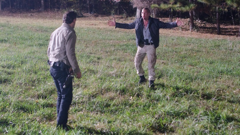 Walking Dead Shane Rick fight